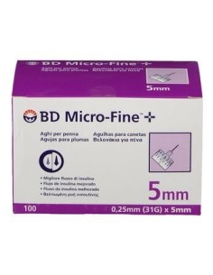BD Micro-Fine Aghi 31GX5mm per Penna Insulina 100 pezzi